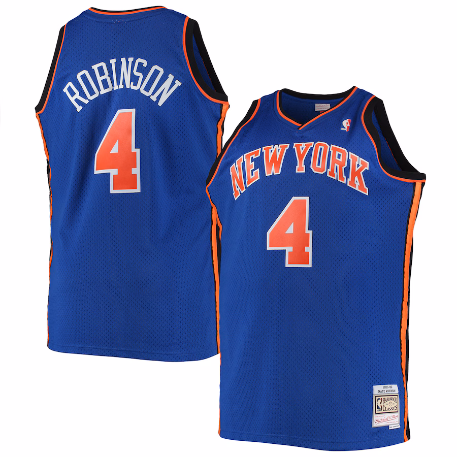 Maglia Swingman Hardwood Classics taglie forti Mitchell & Ness New York Knicks Nate Robinson 2005/06