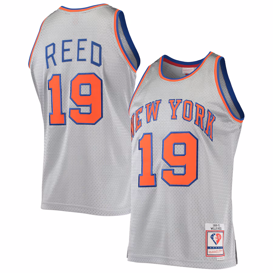 Maglia Hardwood Classics 75º anniversario Mitchell & Ness New York Knicks Willis Reed 1969/70