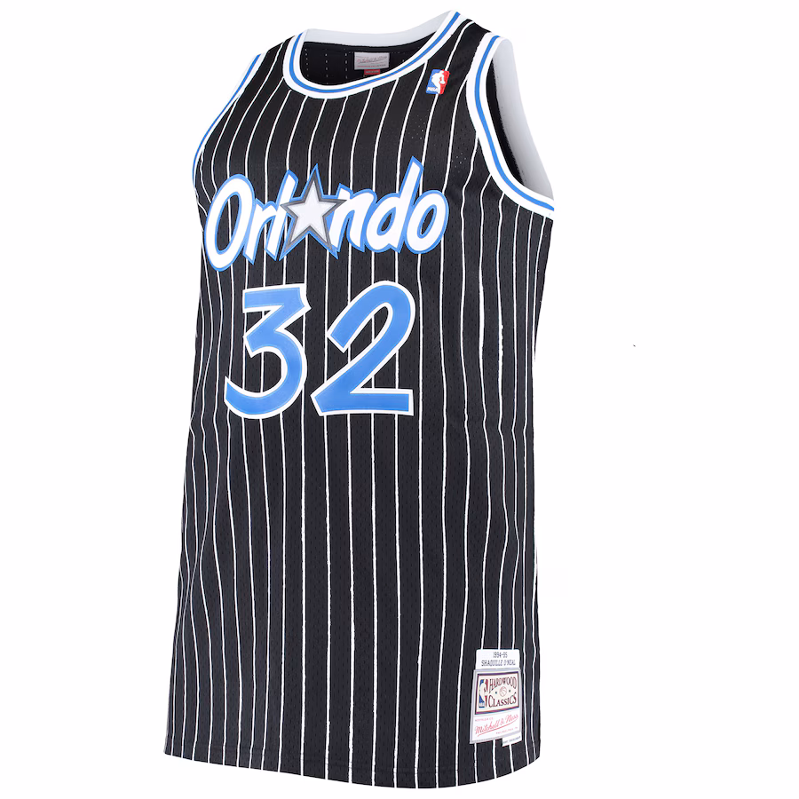 Shaquille O'Neal, Maillot des Hardwood Classics Big & Tall de Mitchell & Ness pour Orlando Magic - Noir