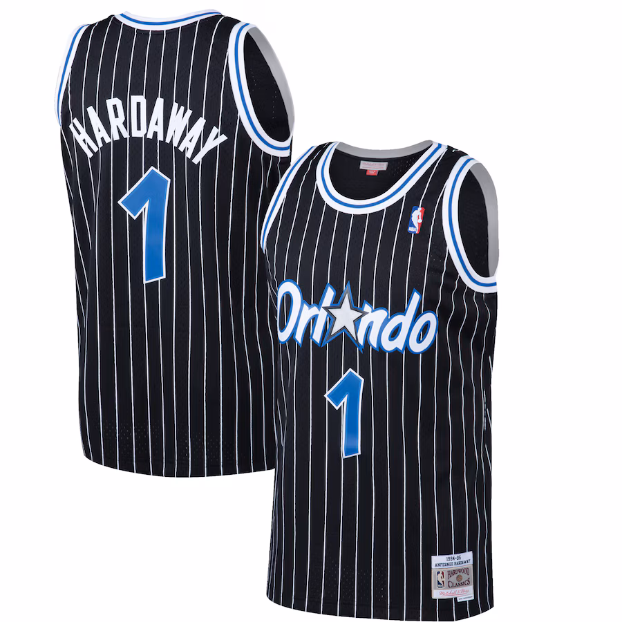 Penny Hardaway, Maillot Swingman des Hardwood Classics de Mitchell & Ness pour Orlando Magic - Noir