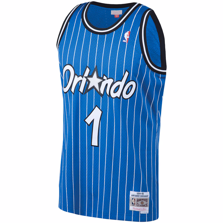 Penny Hardaway, Maillot Swingman Big & Tall des Hardwood Classics 1994/95 de Mitchell & Ness pour Orlando Magic - Bleu