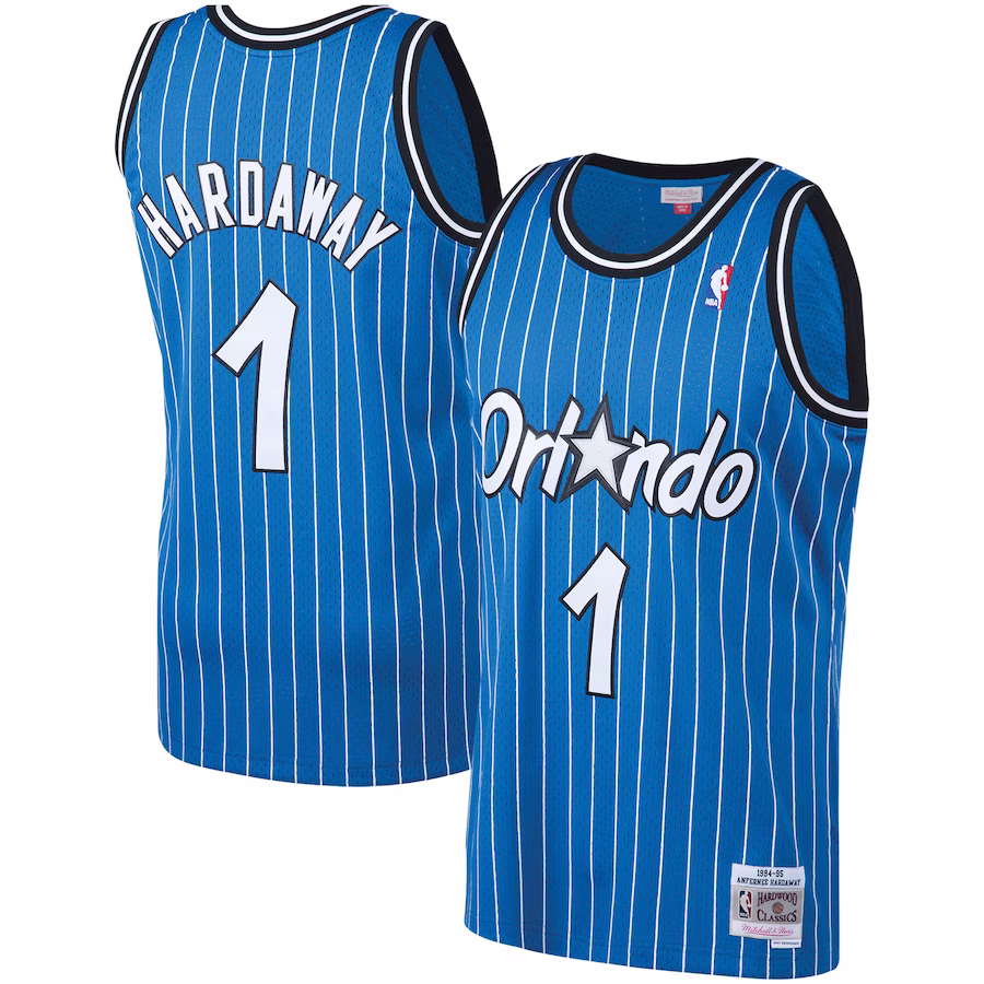 Penny Hardaway, Maillot Swingman Big & Tall des Hardwood Classics 1994/95 de Mitchell & Ness pour Orlando Magic - Bleu