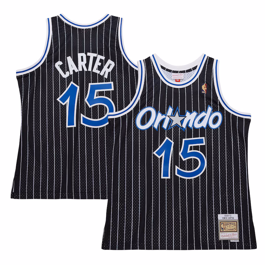 Vince Carter, Maglia Swingman dell'edizione classica 2009/10 di Mitchell & Ness per Orlando Magic - Nero