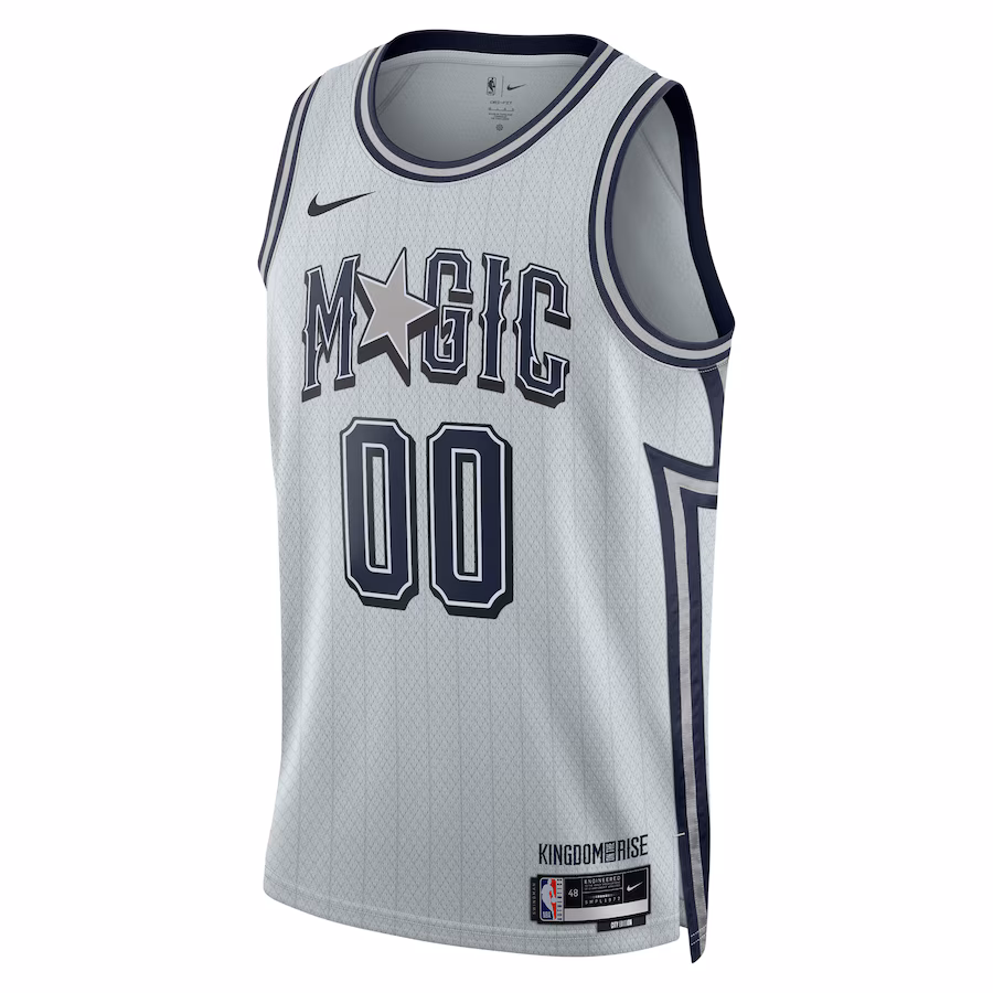 Orlando Magic Unisex 2024/25 Personalisiertes Swingman-Trikot - City-Edition - Silber