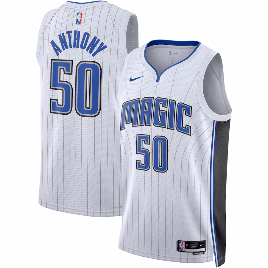 Cole Anthony, Maillot Swingman Unisexe des Orlando Magic - Édition Association - Blanc