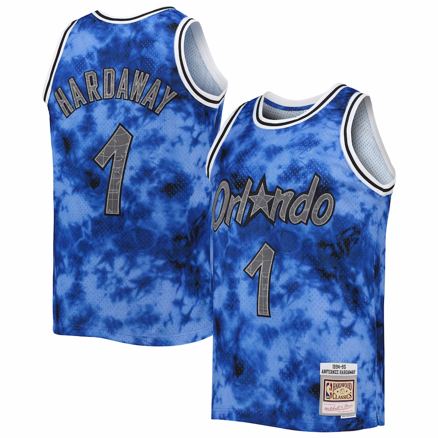 Anfernee Hardaway, Orlando Magic Mitchell & Ness 1994/95 Galaxy Swingman-Trikot - Blau