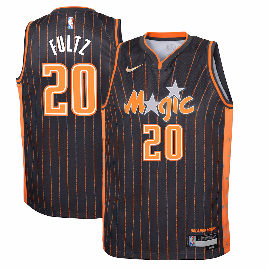 Markelle Fultz, Maillot Swingman pour la jeunesse des Orlando Magic - Édition Ville - Gris foncé