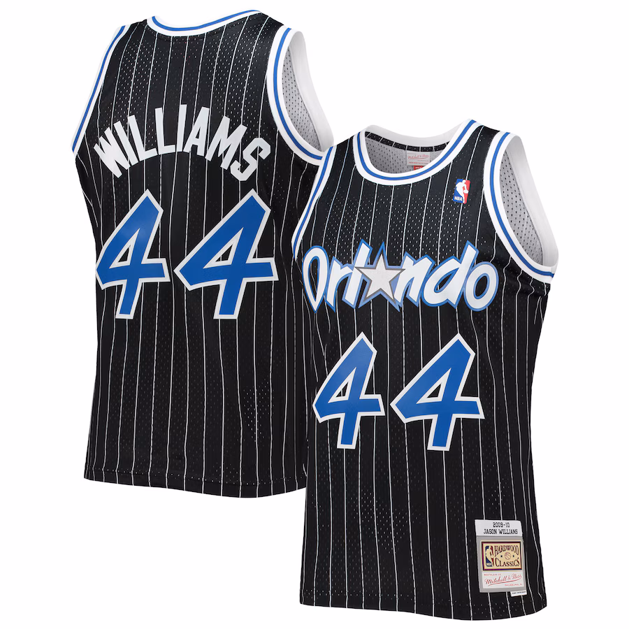 Jason Williams, Orlando Magic Mitchell & Ness 2009/10 Saison Klassische Edition Swingman-Trikot - Schwarz