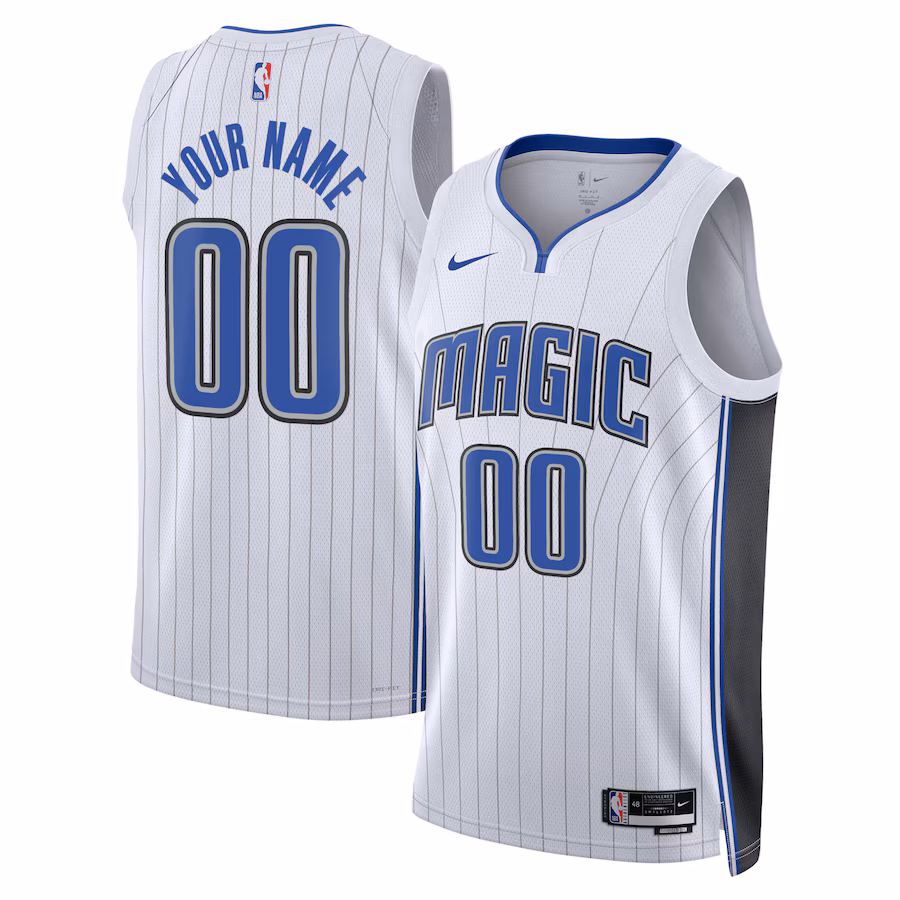 Orlando Magic Maglia Swingman Unisex Personalizzata - Edizione Associazione - Bianco