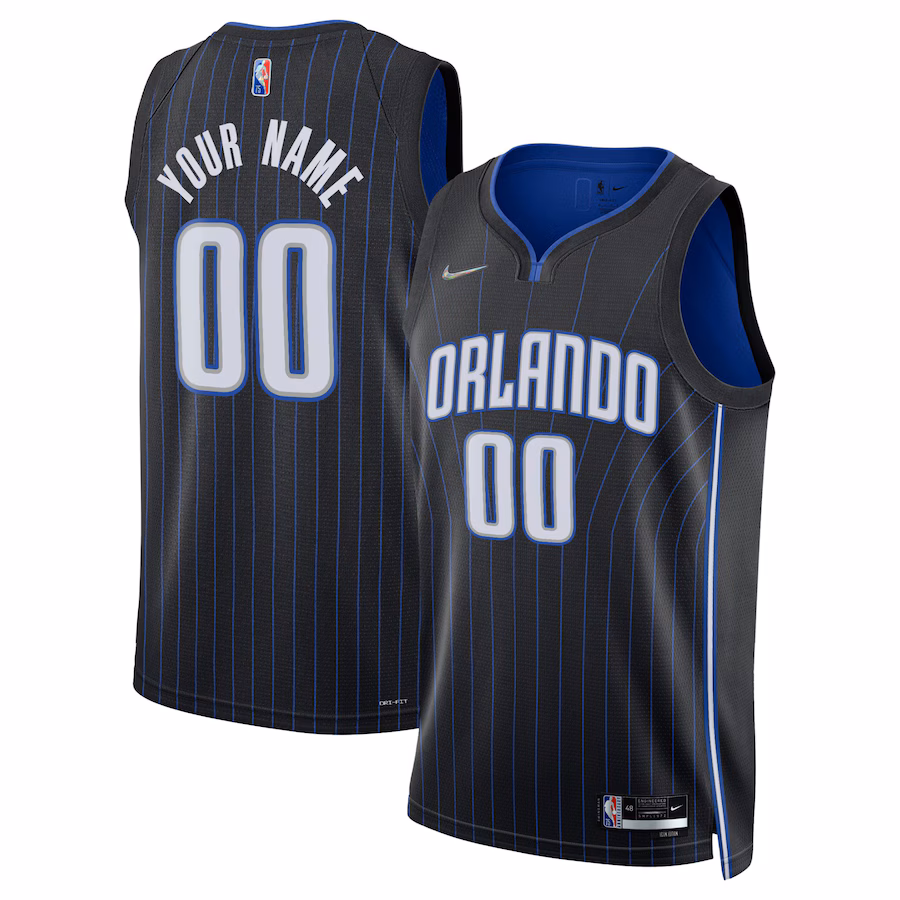 Orlando Magic Maglia Swingman Diamante Personalizzata 2021/22 - Edizione Icona - Nero