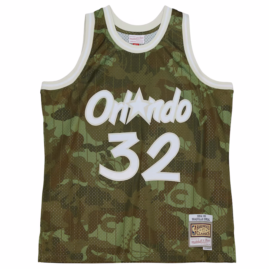 Maillot Shaquille O’Neal Orlando Magic Mitchell & Ness 1994/95 Hardwood Classics Ghost Green Swingman