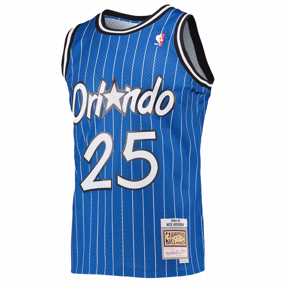 Nick Anderson, Orlando Magic Mitchell & Ness 1994/95 Klassisches Swingman-Trikot - Blau