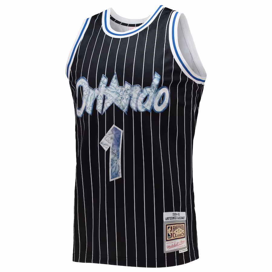 Maillot Penny Hardaway Orlando Magic Mitchell & Ness 1996/97 Hardwood Classics 75e anniversaire NBA Diamond Swingman