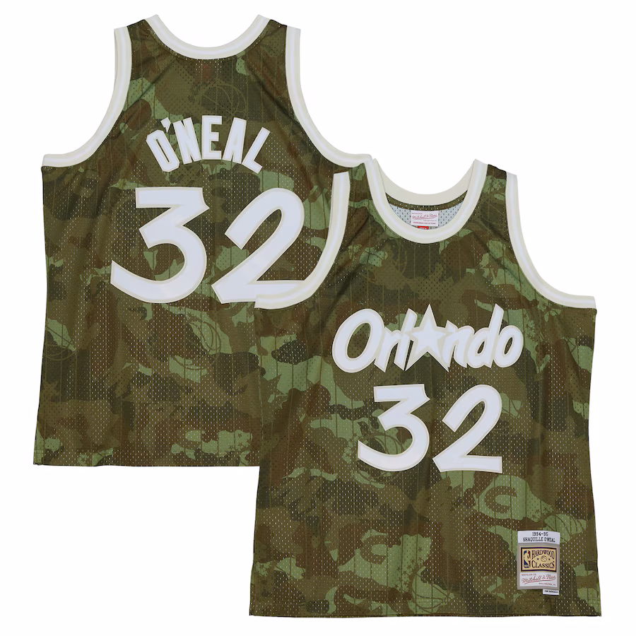 Maillot Shaquille O’Neal Orlando Magic Mitchell & Ness Hardwood Classics 1994/95 Ghost Green Swingman