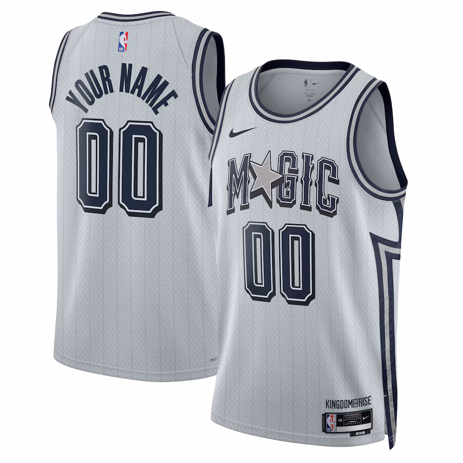 Orlando Magic Maglia Swingman Personalizzata Unisex per il 2024/25 - Edizione Città - Argento