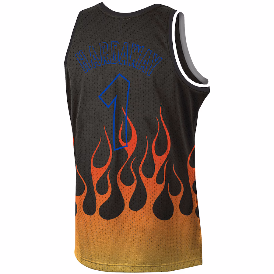 Maillot Penny Hardaway Orlando Magic Mitchell & Ness 1994/95 Hardwood Classics Flame Swingman