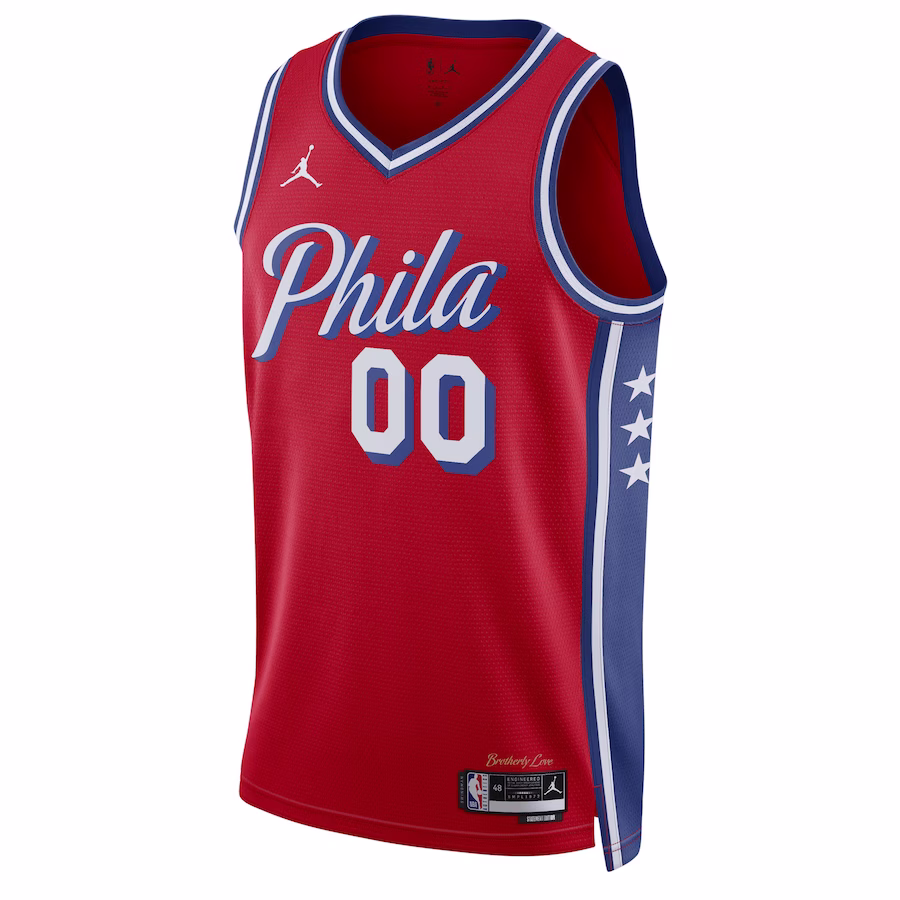 Philadelphia 76ers Jordan Brand Unisex 2022/23 Season Fan Custom Jersey - Statement Edition - Red