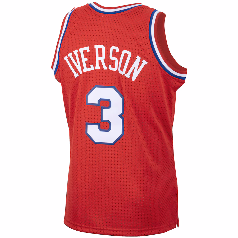 Allen Iverson Philadelphia 76ers Mitchell & Ness 2001/02 Klassische Edition Swingman Jersey - Rot