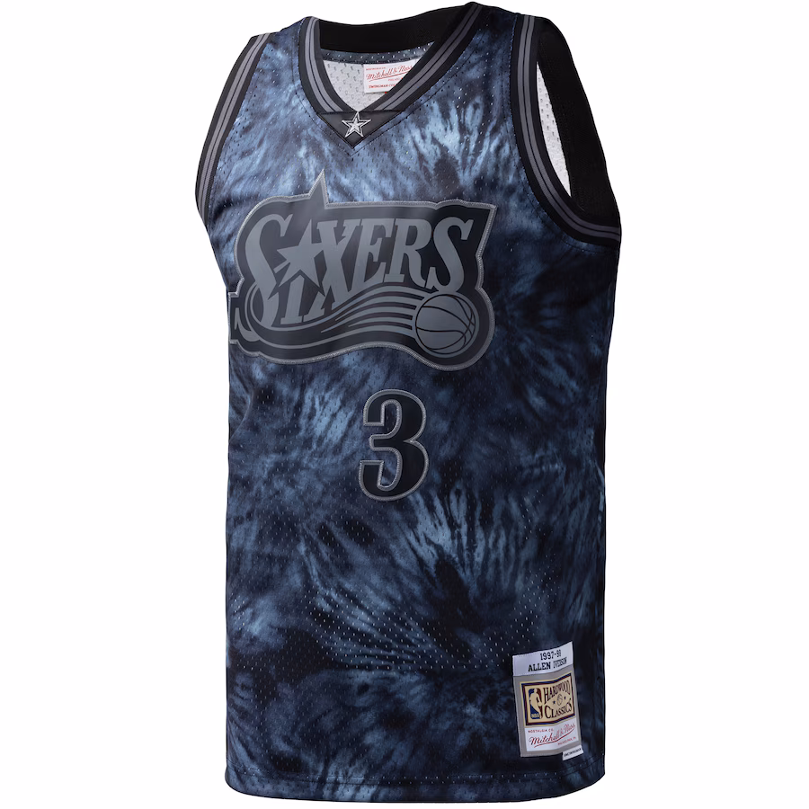 Allen Iverson Philadelphia 76ers Mitchell & Ness Hardwood Classics 1997/98 Swingman Jersey - Black