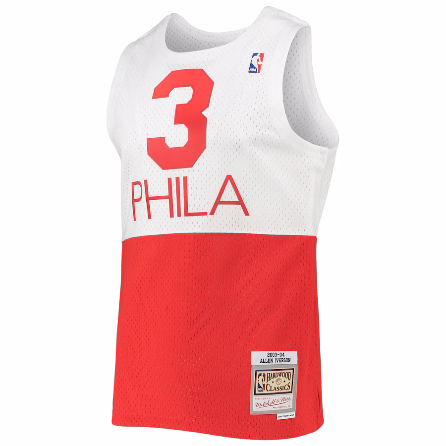 Allen Iverson Philadelphia 76ers Mitchell & Ness Camiseta Swingman de la Edición Clásica 2003/2004 - Blanco
