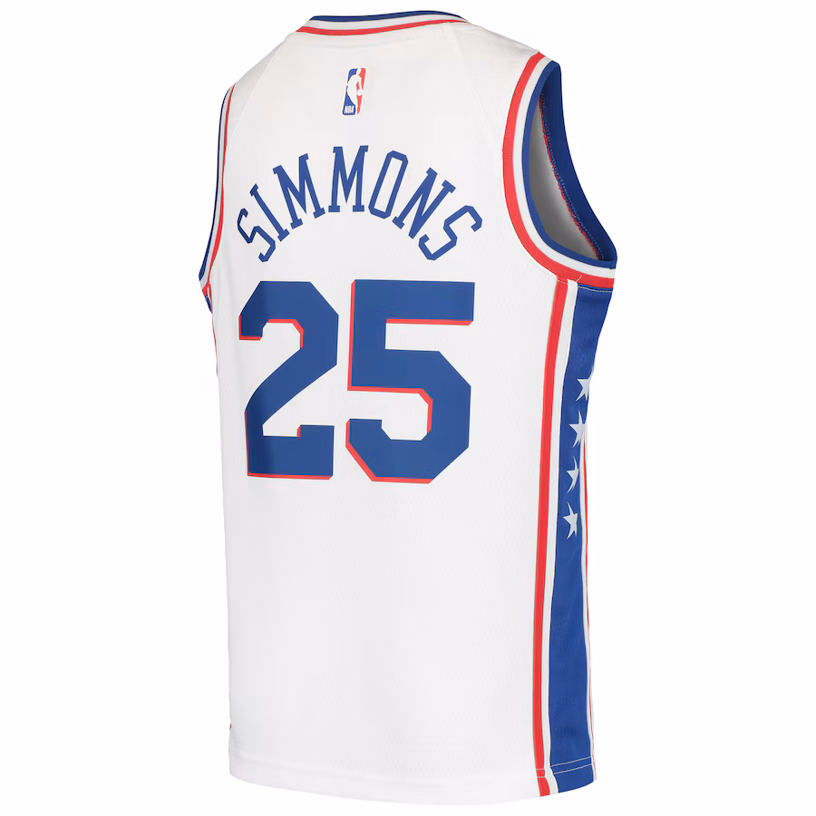 Ben Simmons Philadelphia 76ers Jugend Swingman Jersey - Weiß