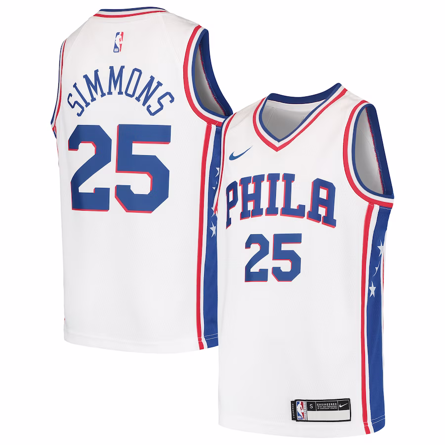 Ben Simmons Philadelphia 76ers Jugend Swingman Jersey - Weiß