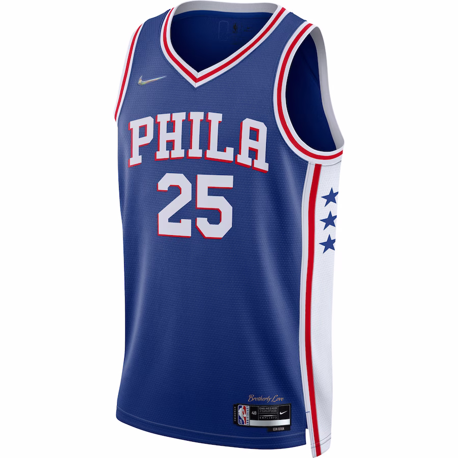 Ben Simmons Philadelphia 76ers 2021/22 Diamond Swingman Jersey - Icon Edition - Königsblau