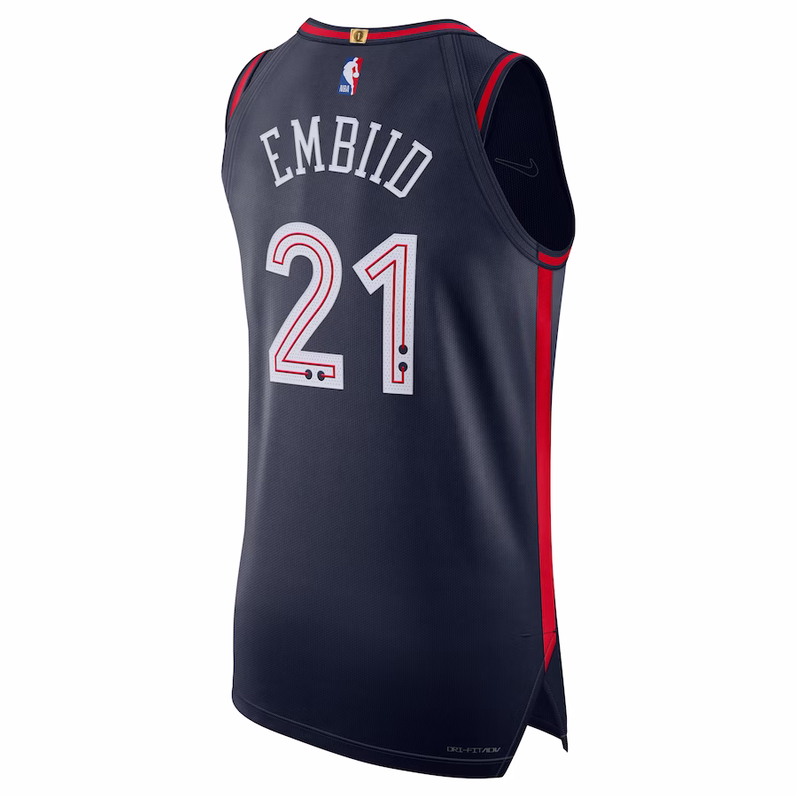 Joel Embiid Philadelphia 76ers Replica-Jersey - City Edition - Marineblau