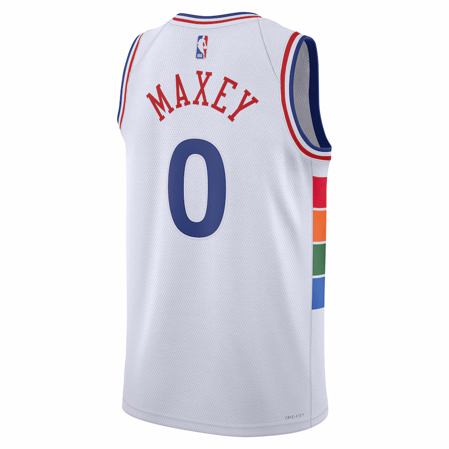 Tyrese Maxey 76ers City Edition Trikot 2024-25 - Unisex