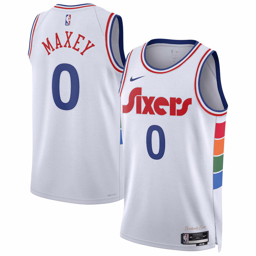 Tyrese Maxey 76ers City Edition Trikot 2024-25 - Unisex