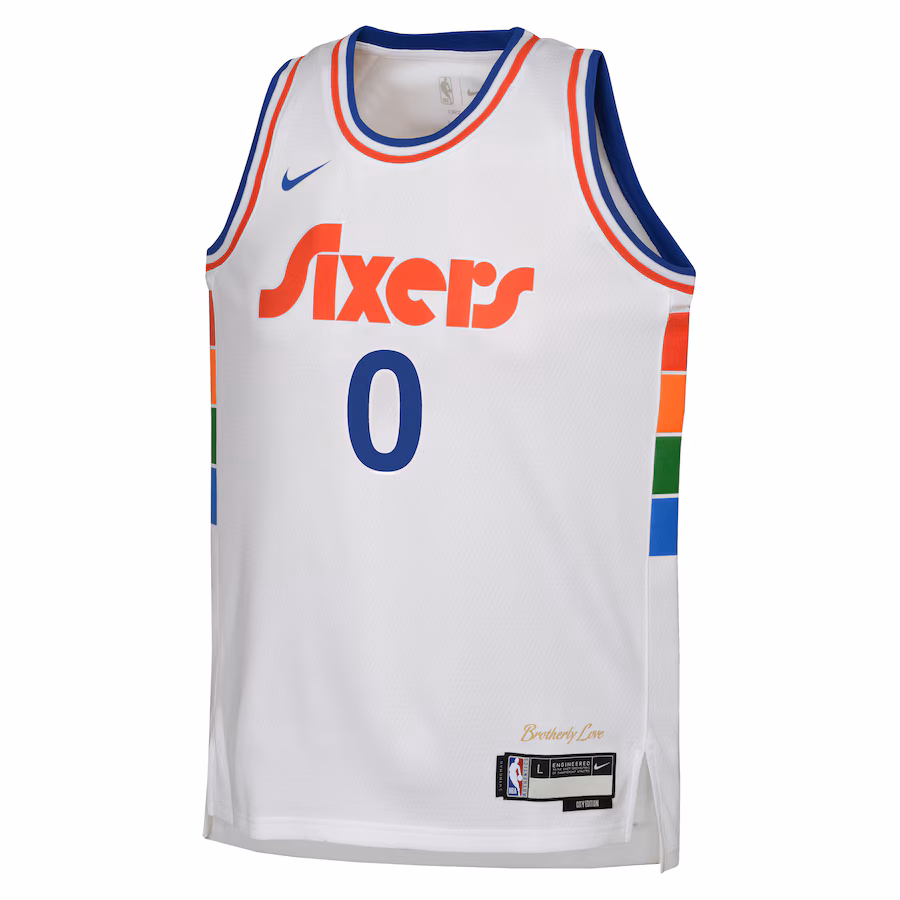 Tyrese Maxey Philadelphia 76ers City Edition Trikot 2024-25