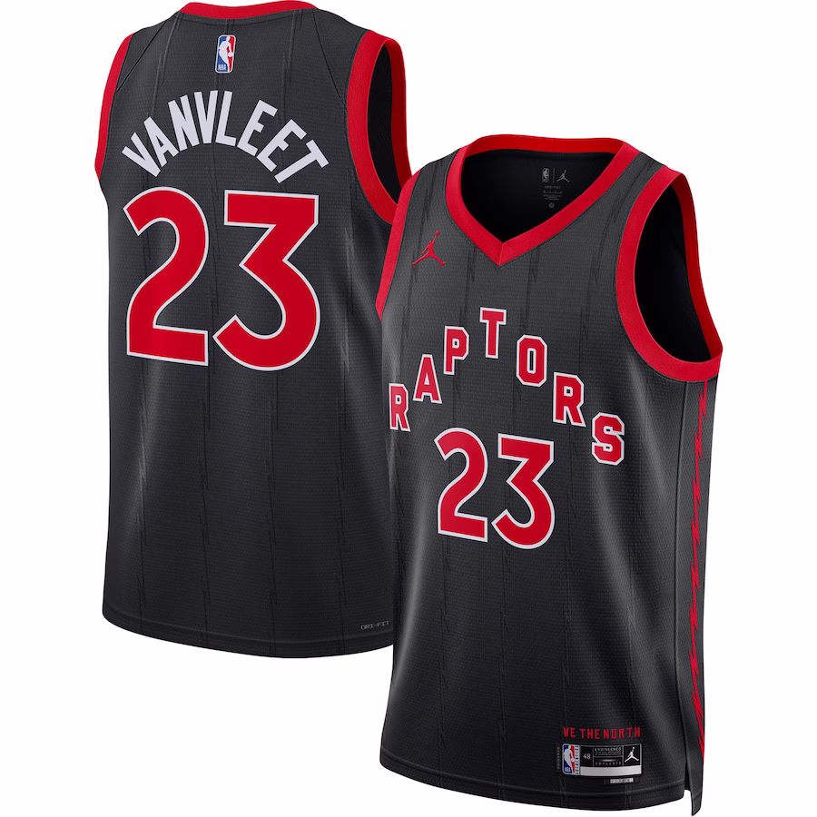 Fred VanVleet Toronto Raptors Jordan Brand Unisex Swingman-Jersey - Statement Edition - Schwarz