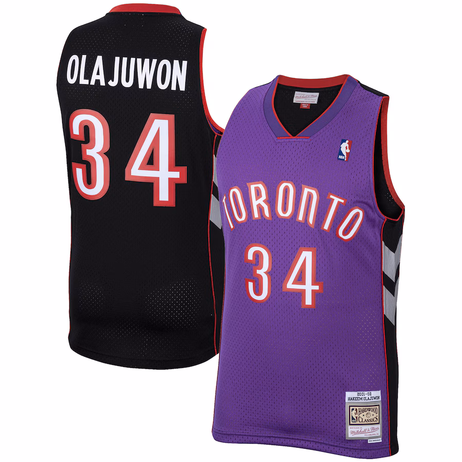 Mitchell & Ness Hakeem Olajuwon Raptors Hardwood Classics Trikot 2001/02 - Swingman