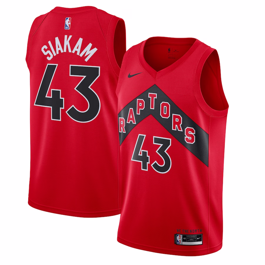 Pascal Siakam Toronto Raptors Maglia Swingman Icone 2020/21 - Rosso
