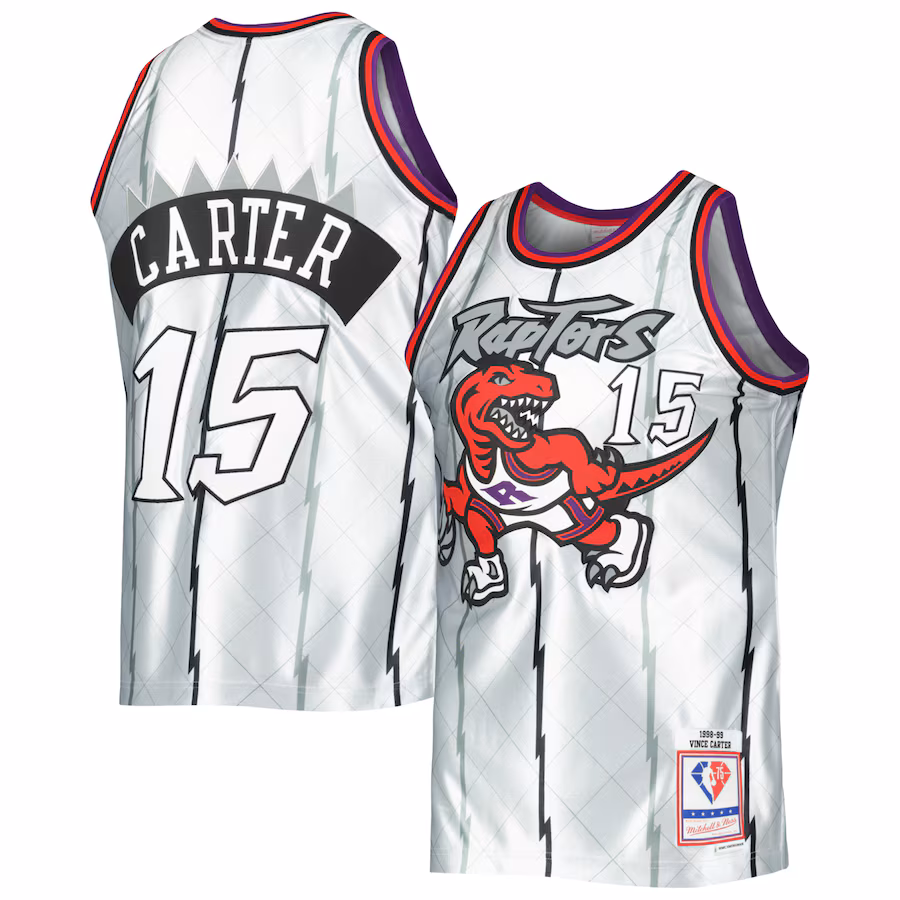 Mitchell & Ness Vince Carter Raptors 75th Anniversary Trikot 1998/99 - Retro