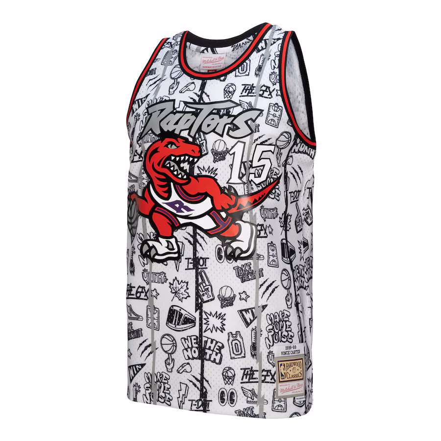 Vince Carter Toronto Raptors 1998-99 White Swingman Jersey by Mitchell & Ness