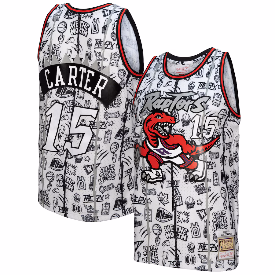 Maglia Swingman Bianca Vince Carter Toronto Raptors 1998-99 Mitchell & Ness