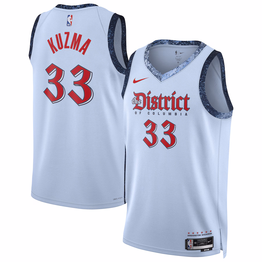 Maillot Kyle Kuzma Washington Wizards 2024/25 City Edition (Mixte)