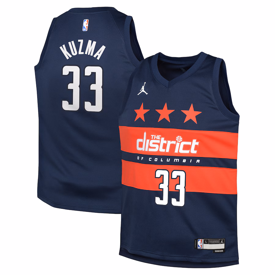 Maillot Kyle Kuzma Washington Wizards Jordan Brand Swingman
