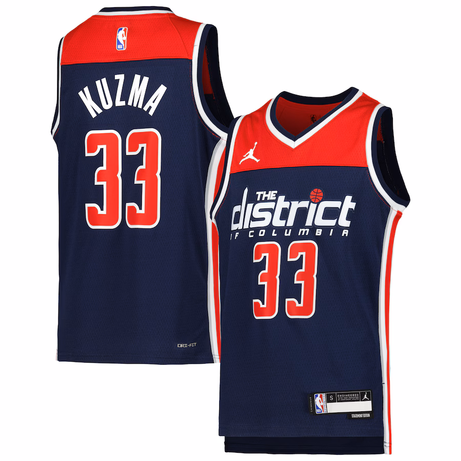 Maillot Kyle Kuzma Washington Wizards Jordan Brand Swingman