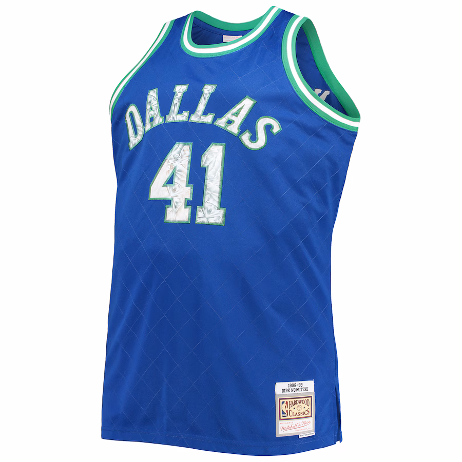 Camiseta Dirk Nowitzki Dallas Mavericks 1998/99 - NBA 75th Anniversary Diamond