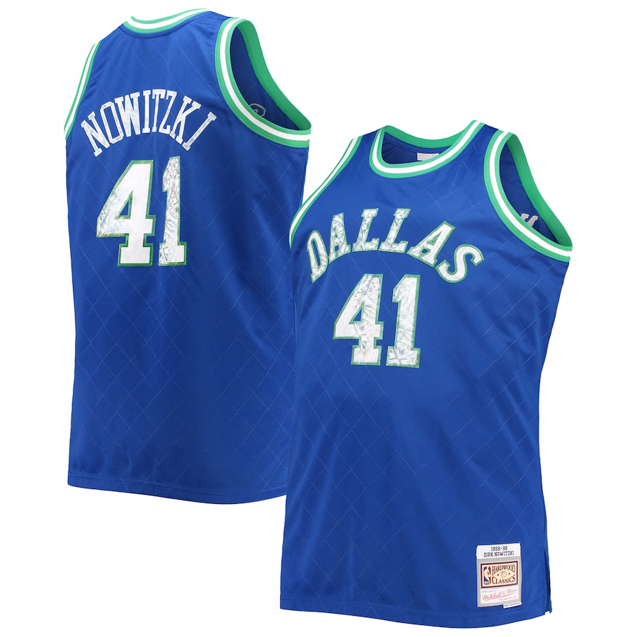 Camiseta Dirk Nowitzki Dallas Mavericks 1998/99 - NBA 75th Anniversary Diamond