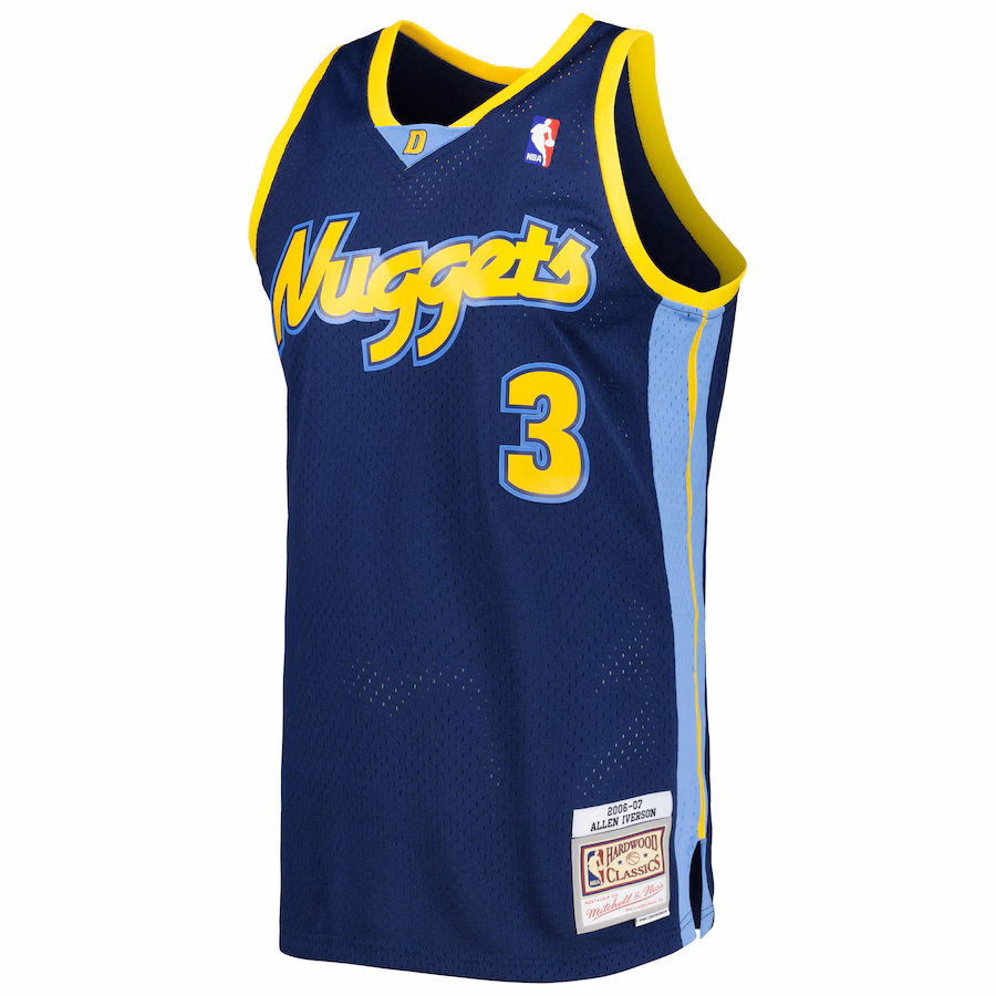 Allen Iverson, Denver Nuggets, Hardwood Classics, Blu marinaio