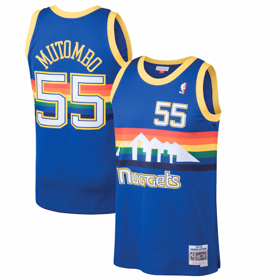 Dikembe Mutombo Denver Nuggets 1991/92, Blau