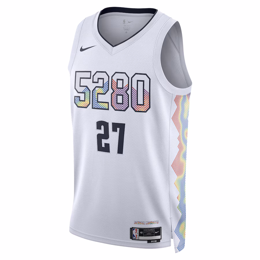 Jamal Murray, Denver Nuggets, City Edition 2024/25, Weiß