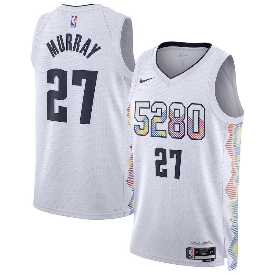 Jamal Murray, Denver Nuggets, City Edition 2024/25, Weiß