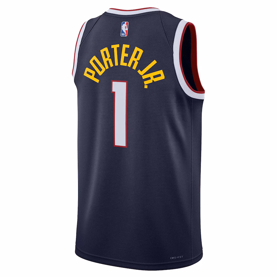 Michael Porter Jr., Denver Nuggets, Edición de Ícono, Azul Marino