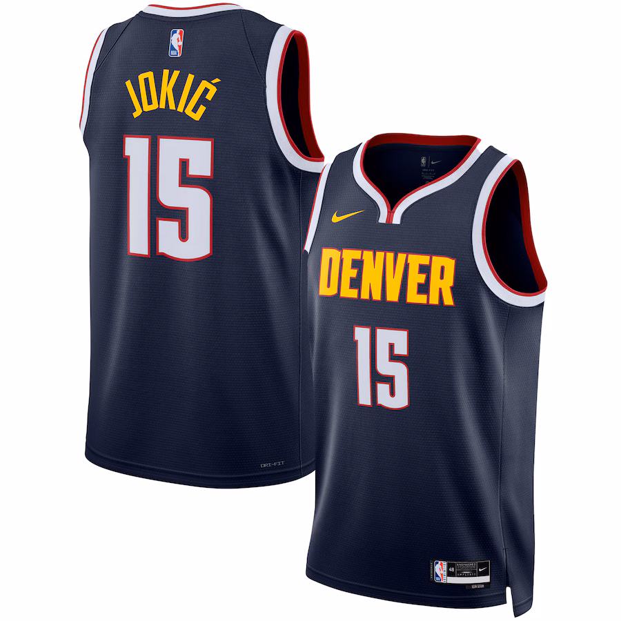 Nikola Jokic, Denver Nuggets, Icon-Edition, Marineblau