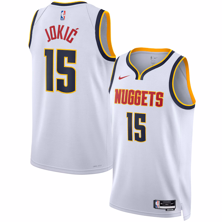 Nikola Jokic, Denver Nuggets, Association-Edition, Weiß