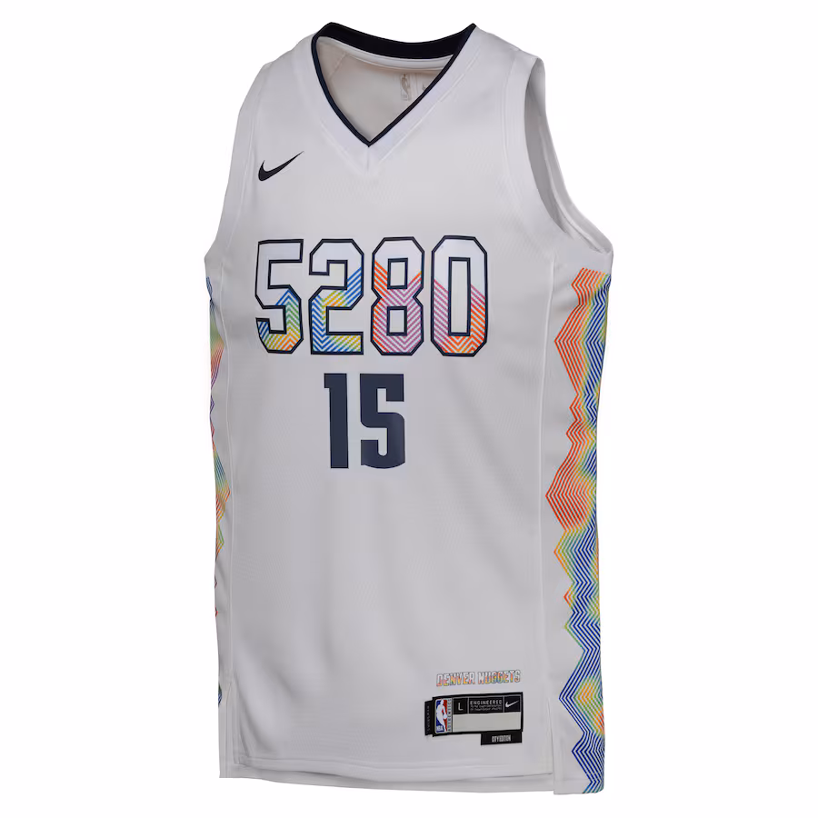 Nikola Jokic, Denver Nuggets, City-Edition 2024/25, Weiß